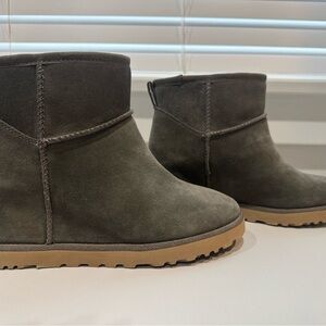UGG Femme Mini Wedge Suede Boots